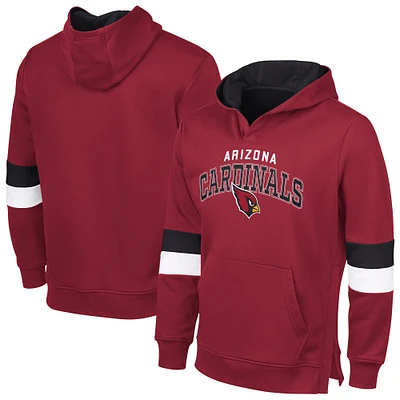 Men's G-III Sports by Carl Banks Cardinal/Black Arizona Cardinals Adaptive Faceoff Pullover Hoodie