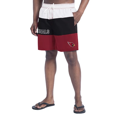 Men's G-III Sports by Carl Banks  Cardinal/Black Arizona Cardinals Sunrise Volley Swim Shorts
