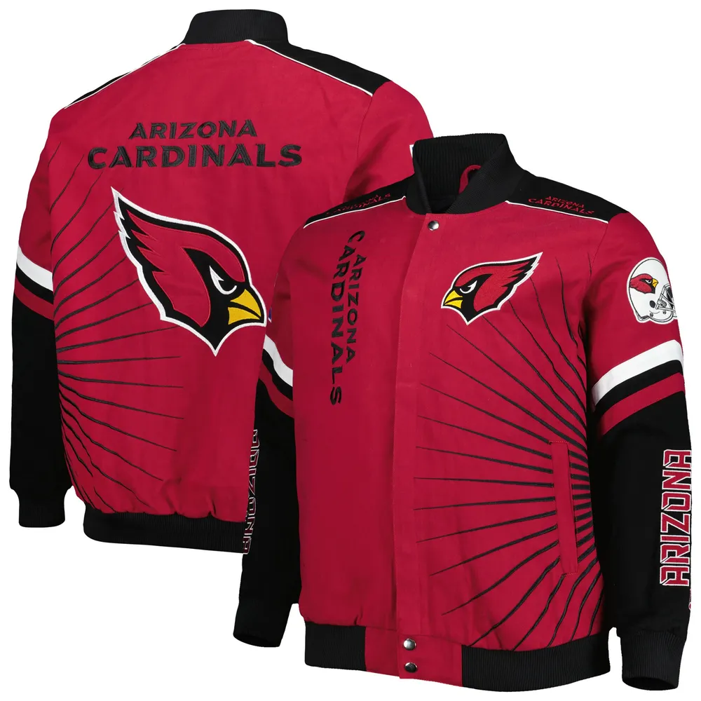 Lids Arizona Cardinals G-III Sports by Carl Banks Extreme Redzone Full-Snap Varsity  Jacket - Cardinal