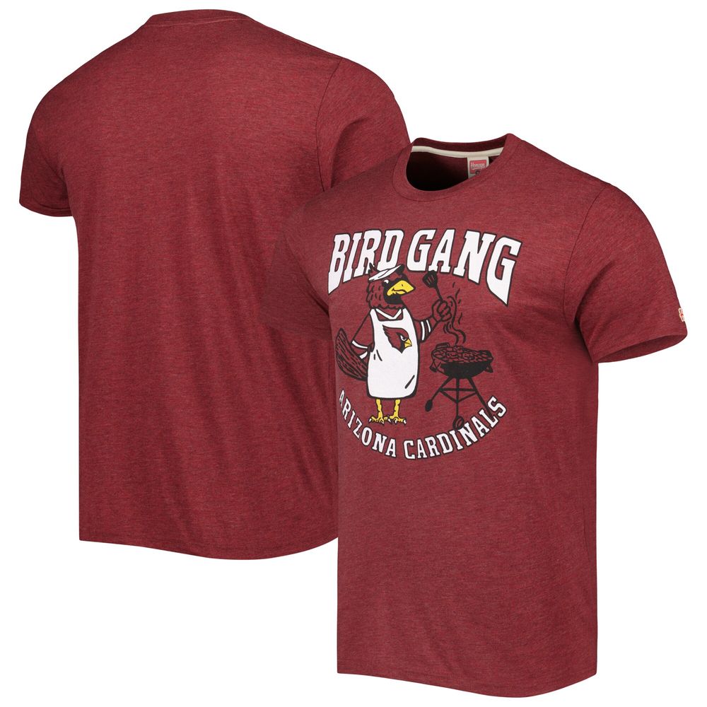 Men's Homage Heather Cardinal Arizona Cardinals Hyper Local Tri-Blend T-Shirt