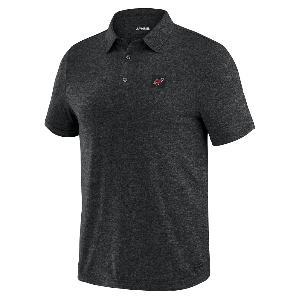Polo noir à quatre points J. Palmer pour homme des Cardinals de l'Arizona