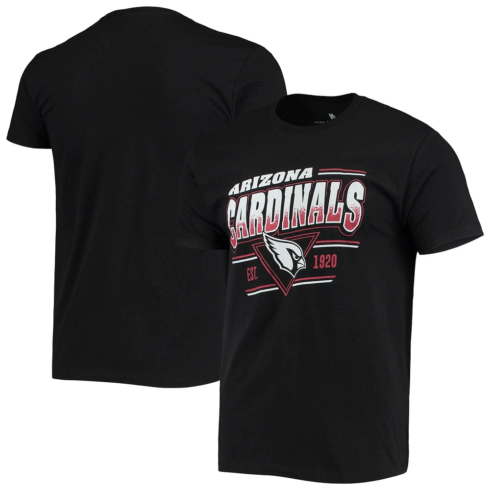 T-shirt noir pour hommes Junk Food des Cardinals de l'Arizona