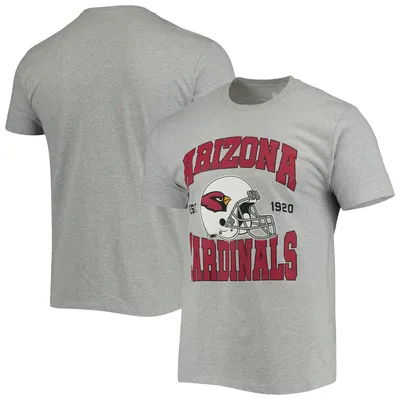 Arizona Cardinals Junk Food Helmet T-Shirt - Heathered Gray