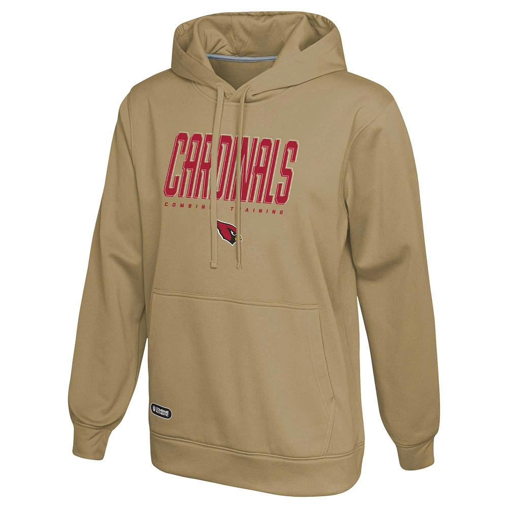 Men's Khaki Arizona Cardinals Top Ranked Pullover Hoodie