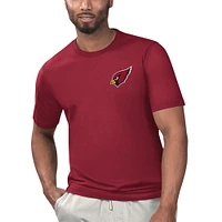 T-shirt Margaritaville Cardinal Arizona Cardinals pour hommes sous licence se détendre