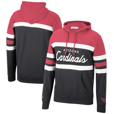 Pull à capuche pour homme Mitchell & Ness Cardinal/noir Arizona Cardinals Head Coach