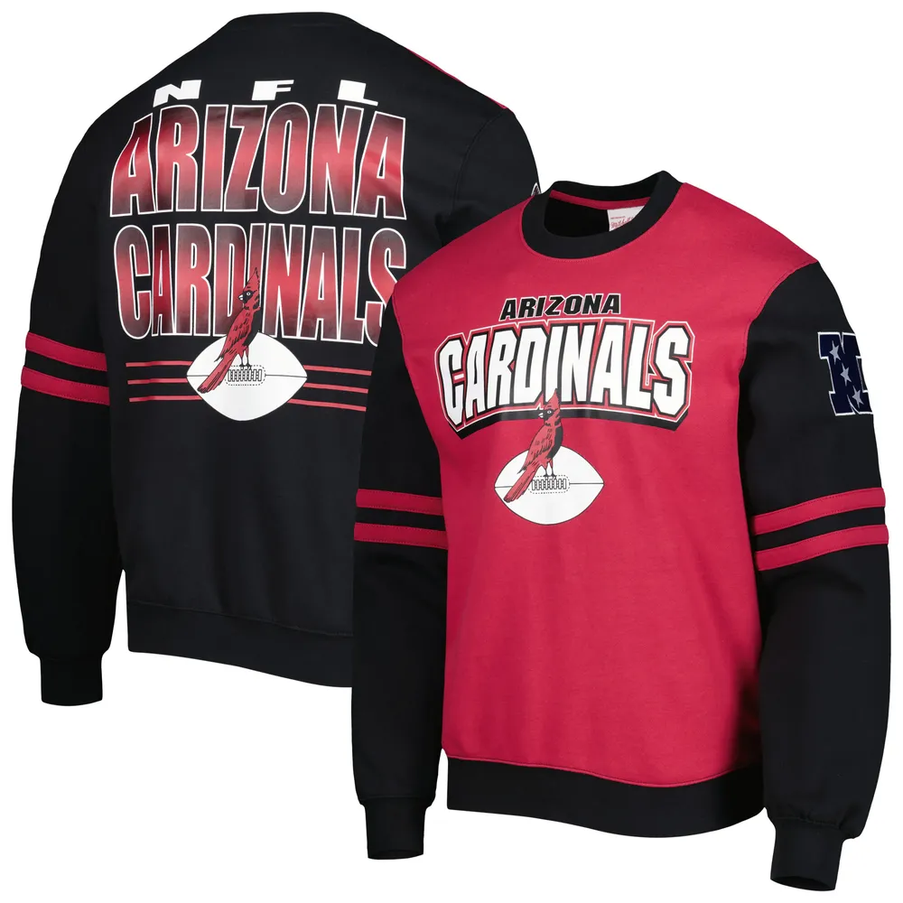 Women's Fanatics Branded Heathered Gray Arizona Cardinals Big Role Raglan Pullover Sweatshirt