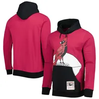 Men's Mitchell & Ness Cardinal Arizona Cardinals Big Face 5.0 Pullover Hoodie