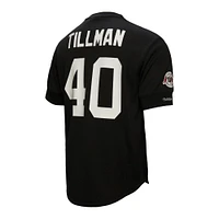 Haut en maille noir avec nom et numéro du joueur retraité Mitchell & Ness Pat Tillman des Cardinals de l'Arizona pour hommes