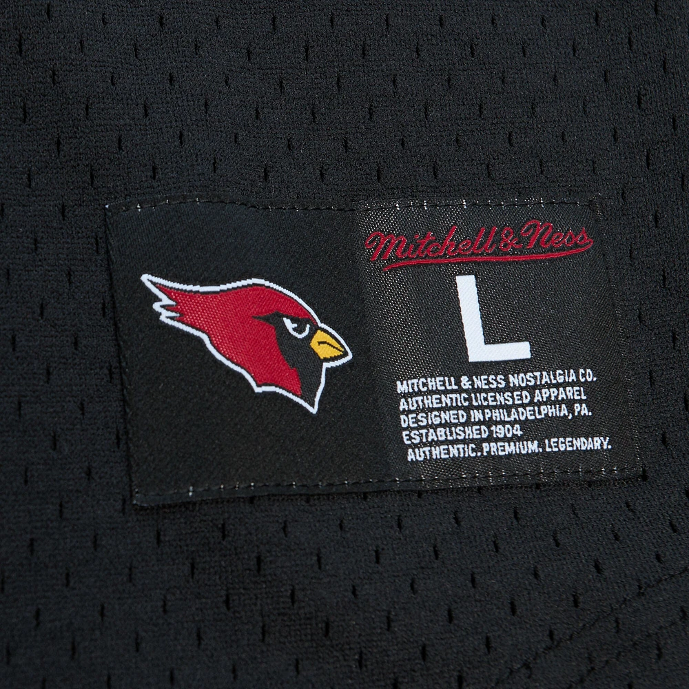 Haut en maille noir avec nom et numéro du joueur retraité Mitchell & Ness Pat Tillman des Cardinals de l'Arizona pour hommes