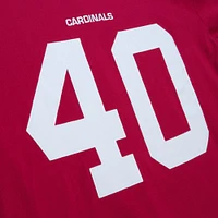 Haut à manches longues pour homme Mitchell & Ness Pat Tillman Cardinal Arizona Cardinals Throwback Retired Player Name Number