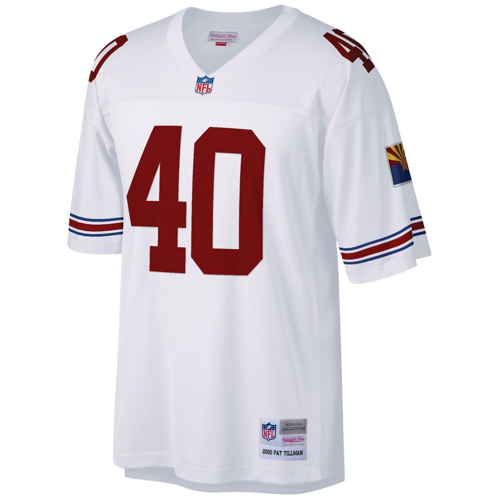 Men's Mitchell & Ness Pat Tillman White Arizona Cardinals Big Tall 2000 Retired Player Replica Jersey