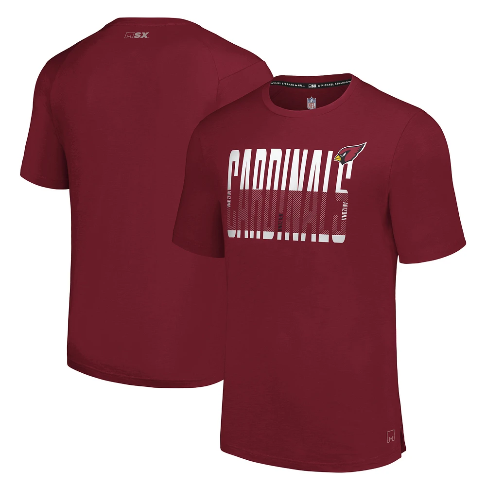 T-shirt de travail d'équipe MSX by Michael Strahan Cardinal Arizona Cardinals pour hommes