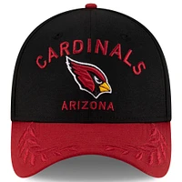 Casquette 39THIRTY Flex New Era noire/cardinale pour homme, draft NFL 2025 des Cardinals de l'Arizona