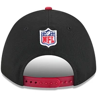 Casquette ajustable New Era 9FORTY A-Frame M-Crown pour homme, noire/cardinal, Arizona Cardinals, draft NFL 2025