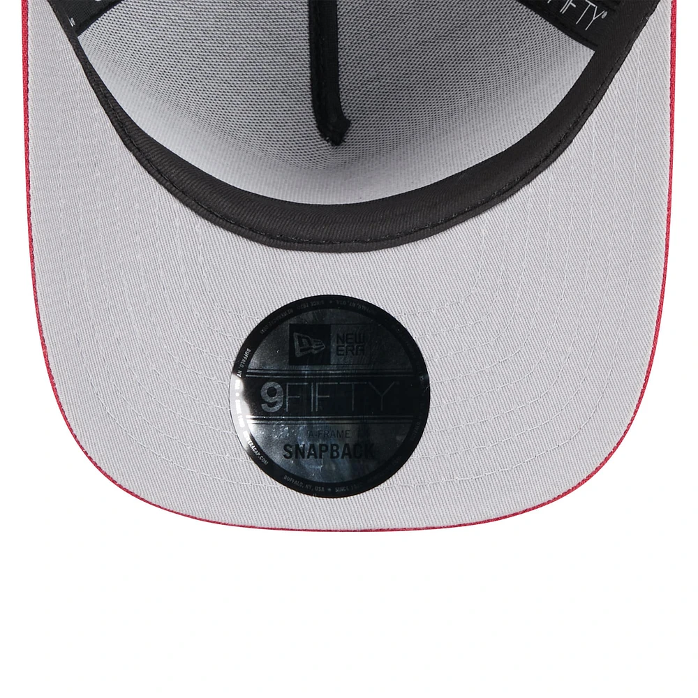 Men's New Era /Cardinal Arizona Cardinals 2025 NFL Draft A-Frame 9FIFTY Snapback Hat