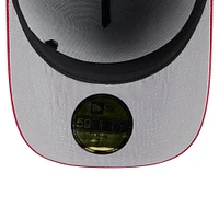 Casquette ajustée 59FIFTY New Era noire/cardinale pour homme, Arizona Cardinals, draft NFL 2025, sur scène