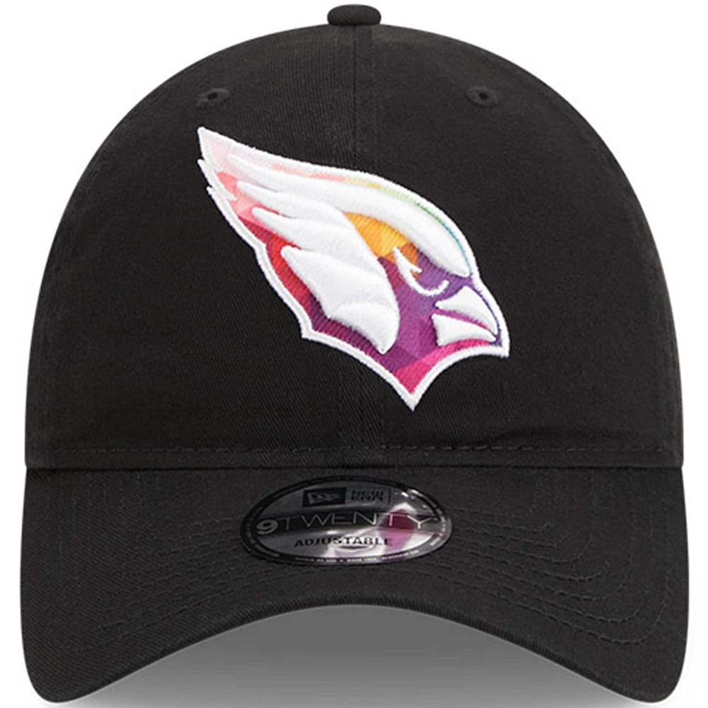 Casquette réglable New Era noire Arizona Cardinals 2023 NFL Crucial Catch 9TWENTY pour homme