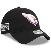 Casquette réglable New Era noire Arizona Cardinals 2023 NFL Crucial Catch 9TWENTY pour homme