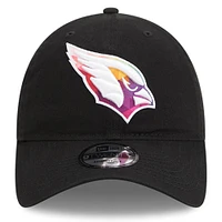 Casquette réglable New Era noire Arizona Cardinals 2023 NFL Crucial Catch 9TWENTY pour homme