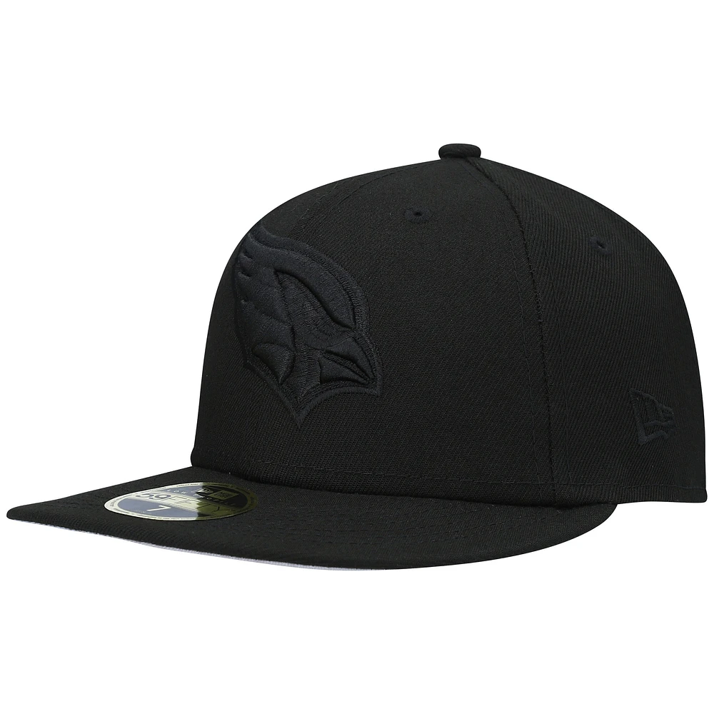 Casquette ajustée 59FIFTY II à profil bas des Cardinals de l'Arizona noir New Era pour homme