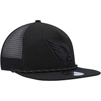 Casquette trucker snapback noire pour homme Arizona Cardinals Illumination Golfer New Era