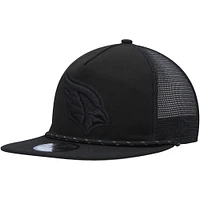 Casquette trucker snapback noire pour homme Arizona Cardinals Illumination Golfer New Era