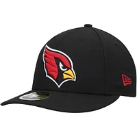 Casquette ajustée 59FIFTY Arizona Cardinals Omaha Low Profile pour homme New Era noire