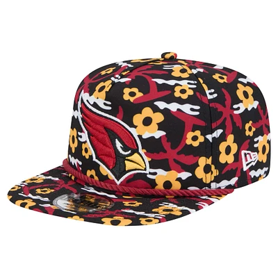 Men's New Era Black Arizona Cardinals Wakey Wakey Golfer Snapback Hat