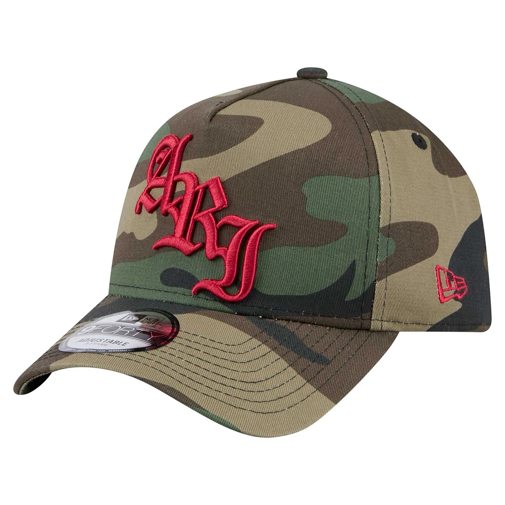 Men's New Era Camo Arizona Cardinals Mystic Camo A-Frame 9FORTY Adjustable Hat