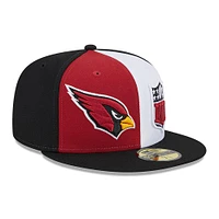 Casquette ajustée 2023 Sideline 59FIFTY Cardinal/Noir Arizona Cardinals New Era pour homme