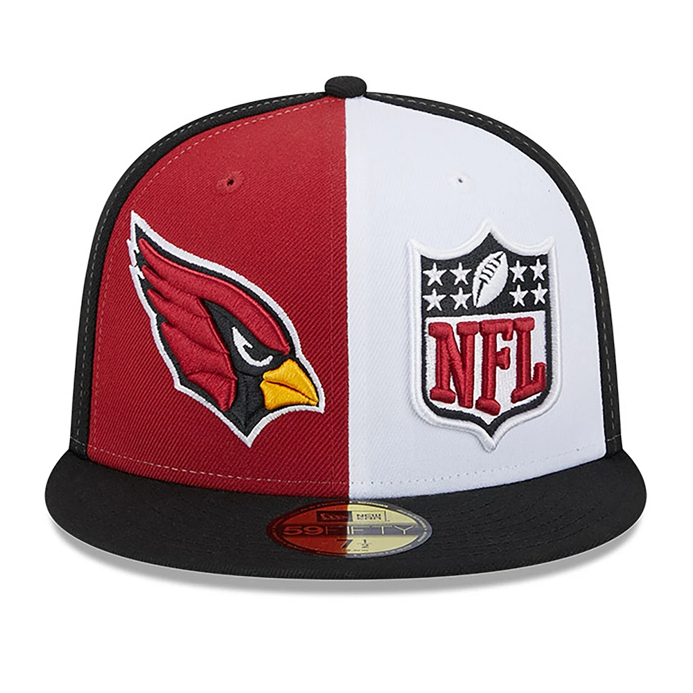 Casquette ajustée 2023 Sideline 59FIFTY Cardinal/Noir Arizona Cardinals New Era pour homme