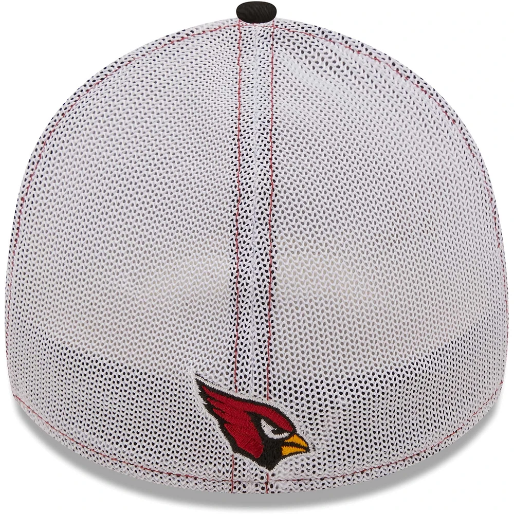 Casquette 39THIRTY pour homme Cardinal/Black Arizona Cardinals Team Banded New Era - flex