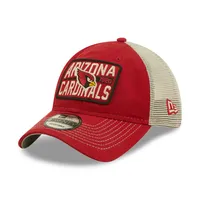 Men's New Era  Cardinal/Natural Arizona Cardinals  Devoted Trucker 9TWENTY Snapback Hat