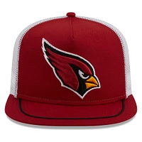 Men's New Era Cardinal/White Arizona Cardinals Original Classic Golfer Adjustable Hat