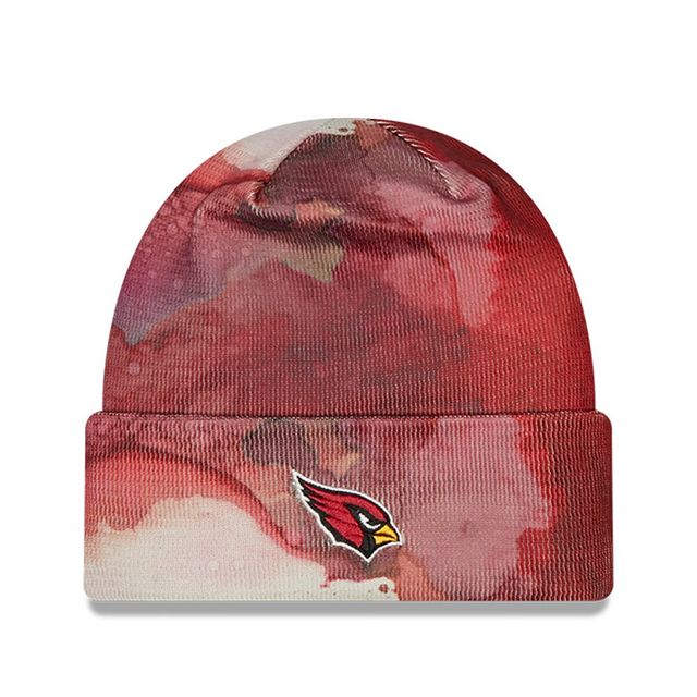 New Era Cardinal Arizona Cardinals 2022 Sideline pour homme - Bonnet en tricot à revers teint à l'encre