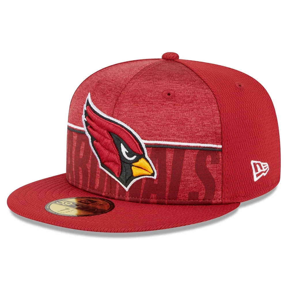 Casquette ajustée New Era Cardinal Arizona Cardinals 2023 NFL Training Camp 59FIFTY pour homme