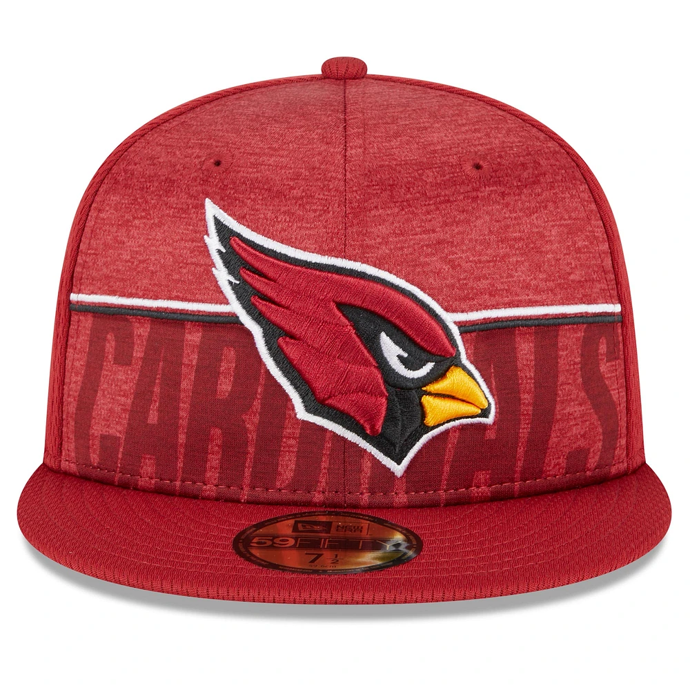 Casquette ajustée New Era Cardinal Arizona Cardinals 2023 NFL Training Camp 59FIFTY pour homme