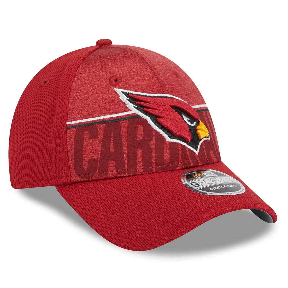 Casquette ajustable 9FORTY Cardinal Arizona Cardinals 2023 NFL Training Camp New Era pour homme