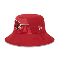 Men's New Era  Cardinal Arizona Cardinals 2023 NFL Training Camp Stretch Bucket Hat