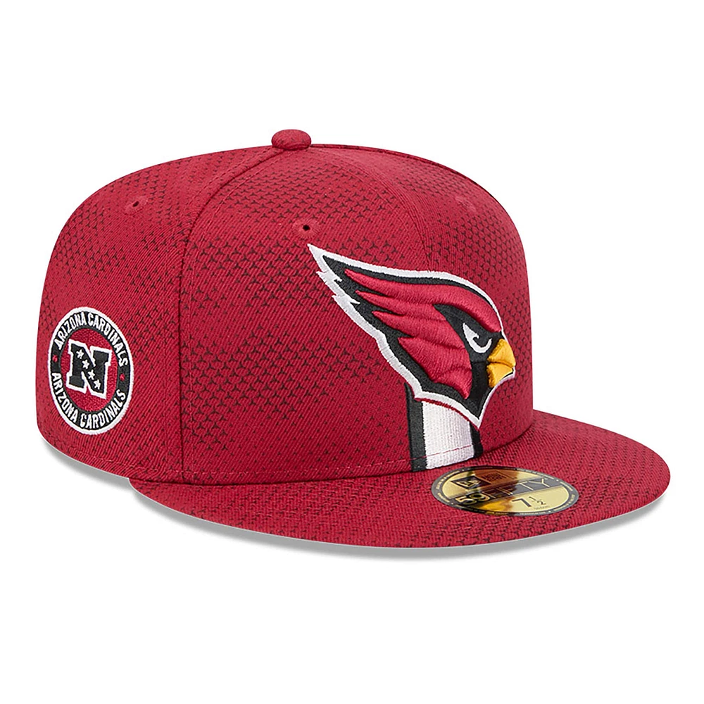 Men's New Era  Cardinal Arizona Cardinals 2024 Sideline 59FIFTY Fitted Hat