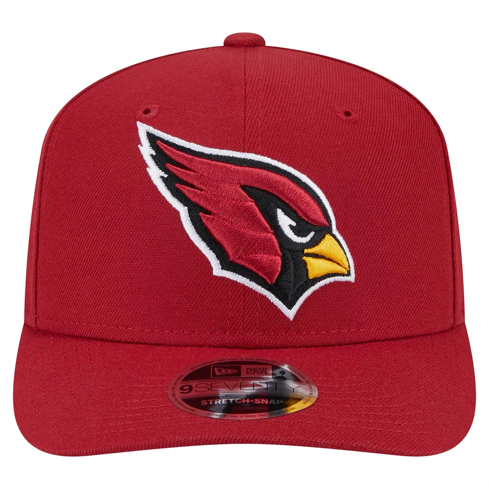 Men's New Era Cardinal Arizona Cardinals  9SEVENTY Stretch-Snap Hat