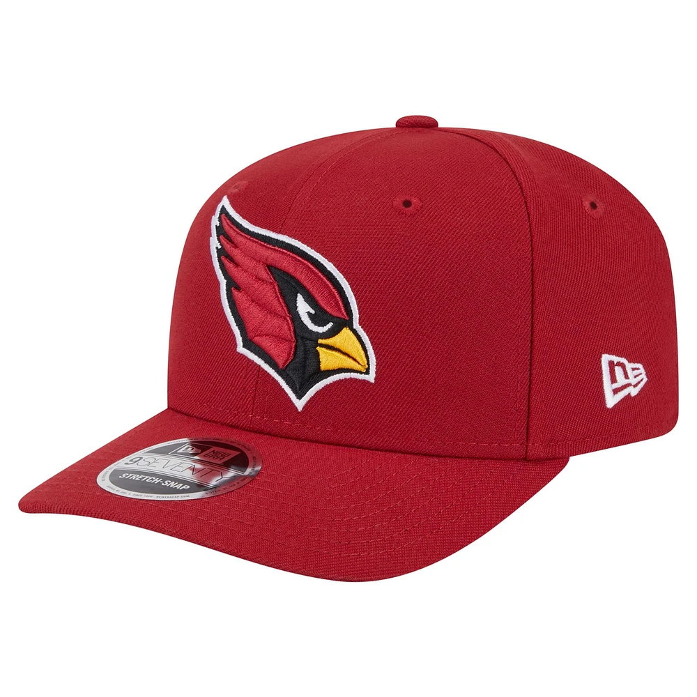 Men's New Era Cardinal Arizona Cardinals  9SEVENTY Stretch-Snap Hat