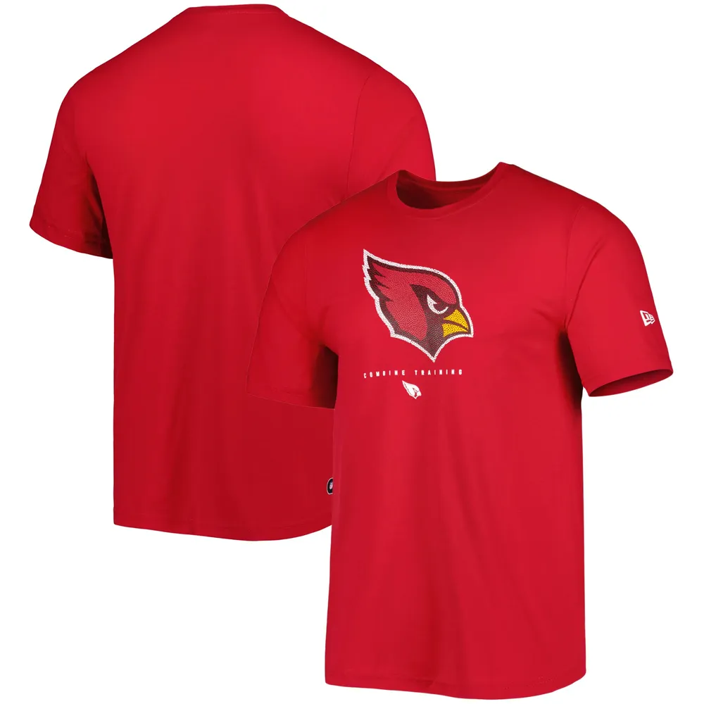 Men's New Era Cardinal Arizona Cardinals Combine Authentic Split Line Long  Sleeve T-Shirt