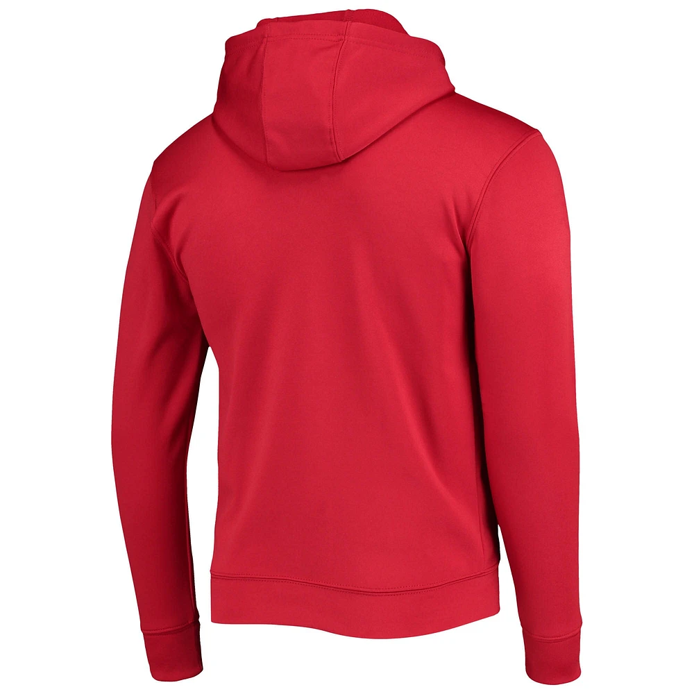 Sweat à capuche pour homme New Era Red Arizona Cardinals Combine Authentic Hard Hash Pullover