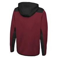 Men's New Era Cardinal Arizona Cardinals Combine Authentic Hard Hitter Pullover Hoodie
