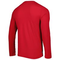 Men's New Era Cardinal Arizona Cardinals Combine Authentic Home Stadium Long Sleeve T-Shirt