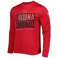 T-shirt à manches longues pour homme Cardinal Arizona Cardinals Combine Authentic Offsides New Era