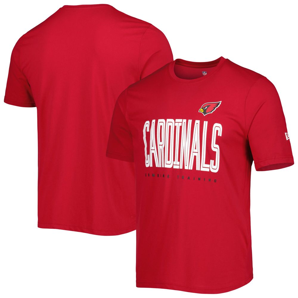 Men's New Era Cardinal Arizona Cardinals Combine Authentic Training Huddle Up T-Shirt