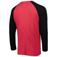 Men's New Era Cardinal Arizona Cardinals Current Raglan Long Sleeve T-Shirt